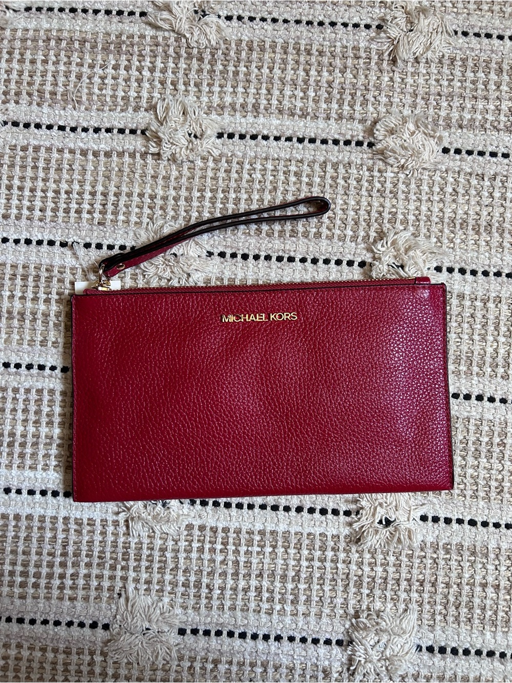 Red Michael Kors Wristlet NWT